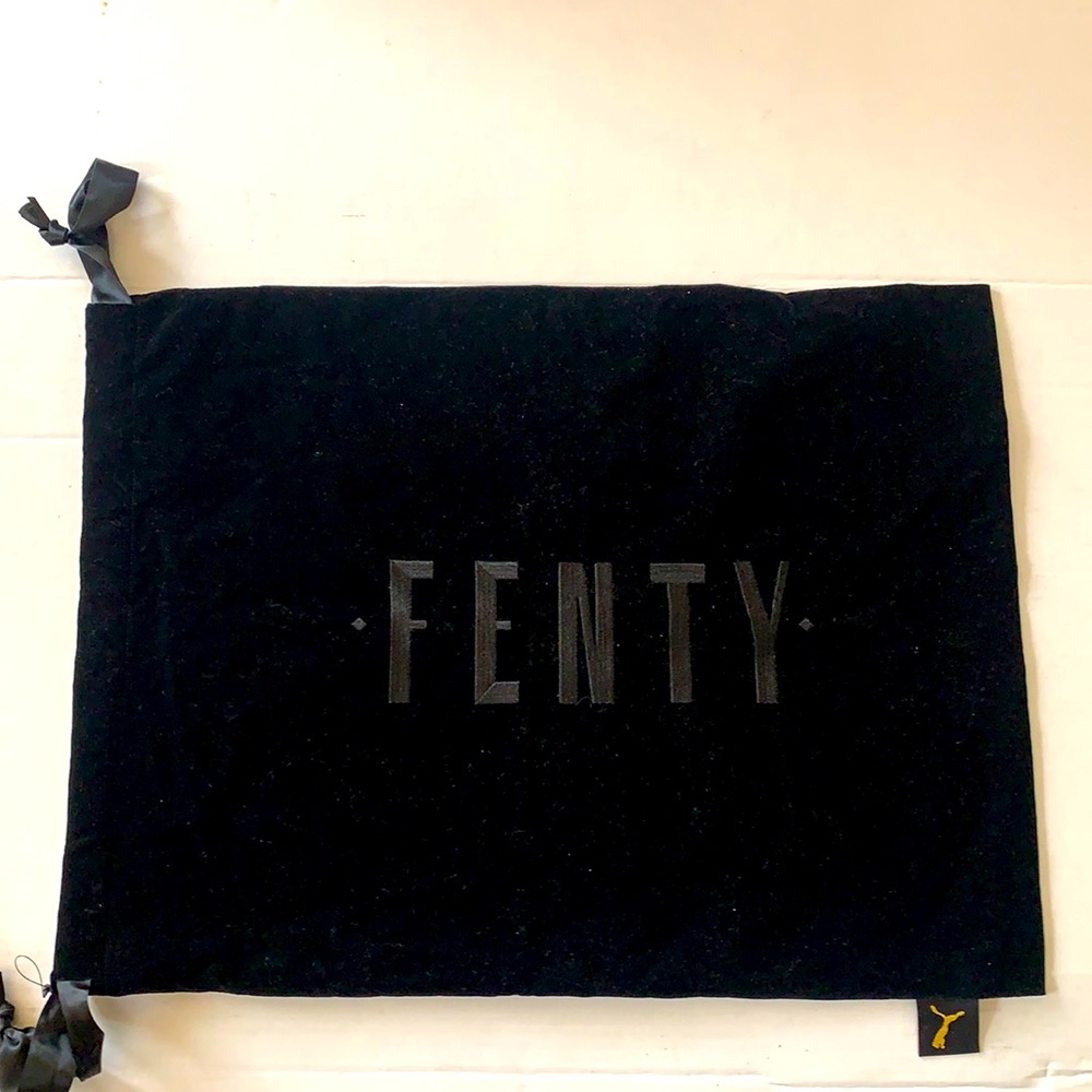 Fenty Puma Black velvet large dust cover bag